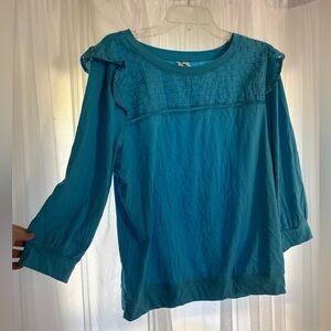 Women’s Size Large Cato Summer BOGO Cottage Cute Lace 3/4” Sleeve